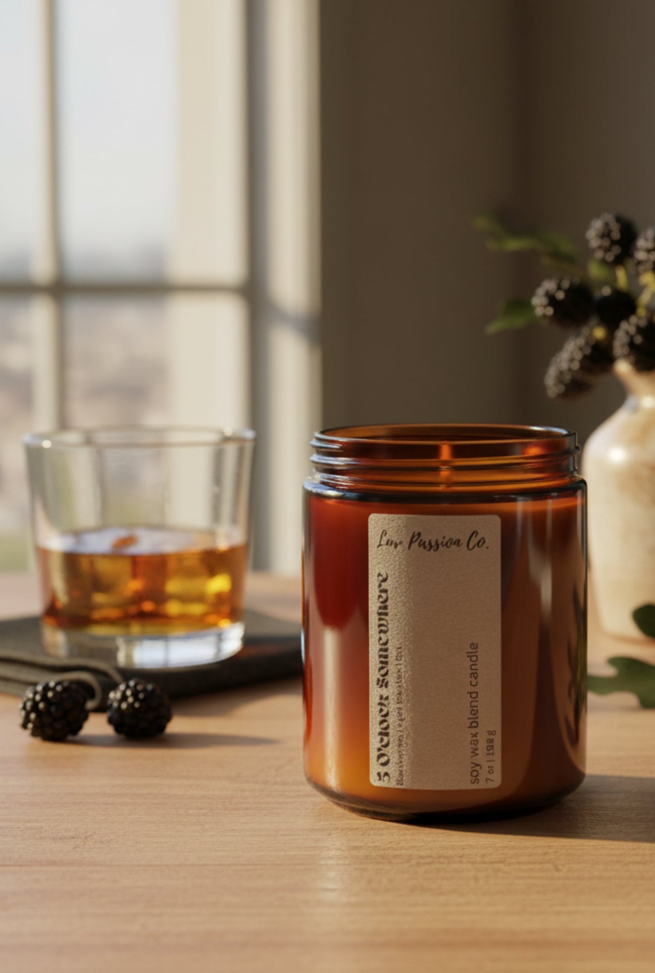 5'Oclock Somewhere - Candle Blackberries | Aged-Bourbon | Oak