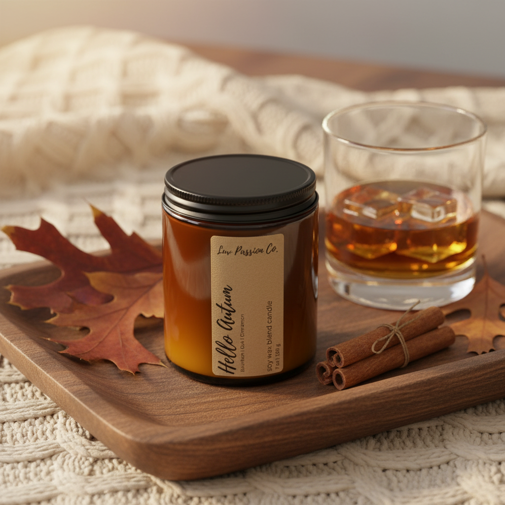 Hello Autum - Candle Bourbon | Oak | Cinnamon