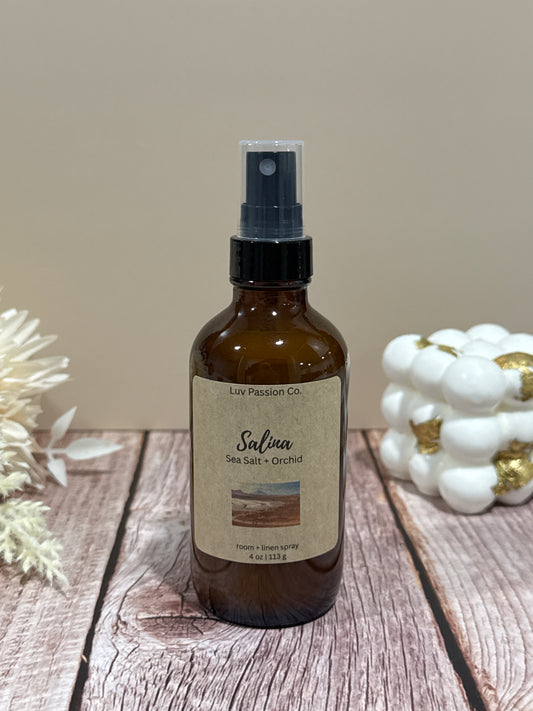 Salina Room + Linen Spray              ( 2oz & 4oz )                                       Sea Salt | Orchid