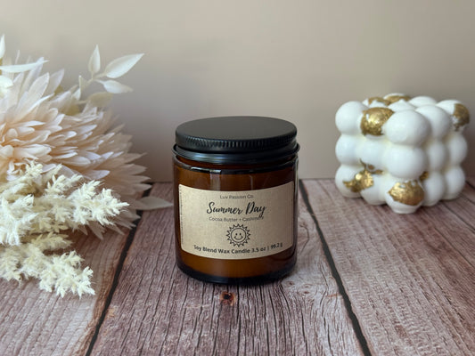 Summer Day - Soy Candle                 ( 3.5 oz & 7 oz )                             Cocoa Butter | Cashmere
